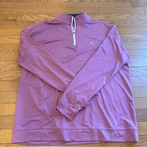 Rhoback Men's 1/4 Zip-Up in Rich Pink